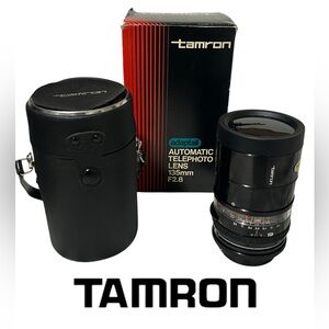1970S TAMRON ADAPTALL 135MM F2.8 BBAR MULTI-C LENS VINTAGE ORIGINAL BOX UNTESTED